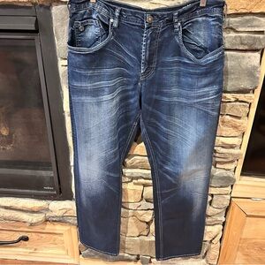 David Bitton buffalo jeans, skinny stretch‎ Men's Blue Jeans